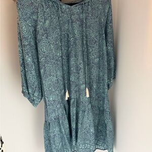 Natalie Martin Teal Paisley Tunic
